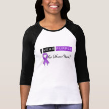 Léiomyosarcome pourpre de ruban d'usage de la pers t-shirts