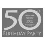 L'éléphant numérote la fête d'anniversaire (argent invitations