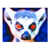 *Lemur* het Wilde Design van de Geest Wens Kaart