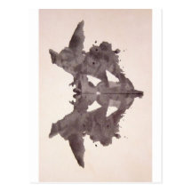 L'encre d'essai de Rorschach éponge la chauve-sour Cartes Postales