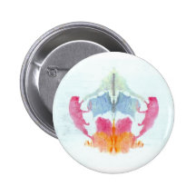 L'encre d'essai de Rorschach éponge l'animal du pl Pin's Avec Agrafe