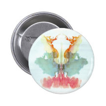 L'encre d'essai de Rorschach éponge l'humain du pl Badge Avec Épingle