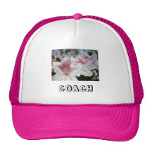L'ENTRAÎNEUR folâtre les fleurs blanches roses d'a Casquette De Camionneur