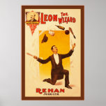 Léon le théâtre de cru de ~ de magicien affiche