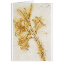LeonardodaVinciLilydetail1 Cartes De Vœux