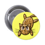 Léopard ultra mignon Kitty d'Anime Badge Avec Épingle