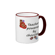 Leraar die door Chocolade wordt aangedreven Koffie Mok