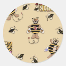 Les abeilles et gaffent les ours OH MES ! Autocollants