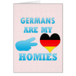 Les Allemands sont mon Homies Carte De Vœux