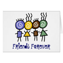 Les amis cardent pour toujours carte