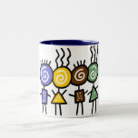 Les amis mettent en forme de tasse pour toujours