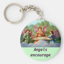Les anges encouragent le keychain porte-clefs