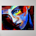 Les beaux-arts impriment le portrait de femme d'ar posters