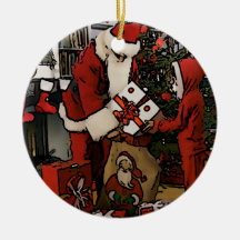 Les cadeaux de Père Noël Ornements De Noël