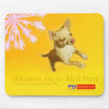 Les chiwawas prient pour la paix Mousepad du monde Tapis De Souris