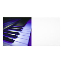 Les clés de clavier cartes de vœux avec photo