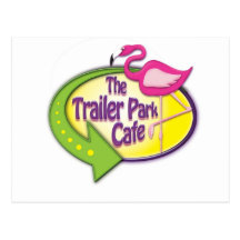 Les conceptions de café de terrain de caravaning carte postale