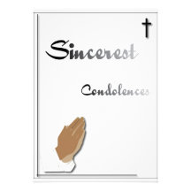 les condoléances les plus sincères invitations personnalisables