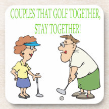 Les couples qui jouent au golf ensemble restent en sous-bocks