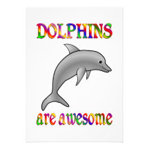 Les dauphins sont impressionnants cartons d'invitation personnalisés