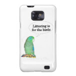 Les déchets sont pour les oiseaux coque samsung galaxy s2