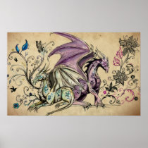 Les dragons fleuris - poster