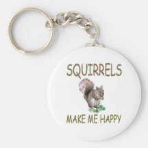 Les écureuils me rendent heureux porte-clef