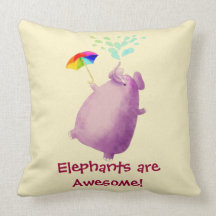 Les éléphants sont impressionnants oreillers