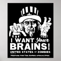 Les Etats-Unis de l'affiche de zombis