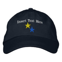 Les étoiles ont brodé le chapeau casquette de baseball