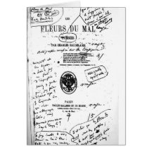 Les Fleurs du Mal 2 - Baudelaire Carte De Vœux