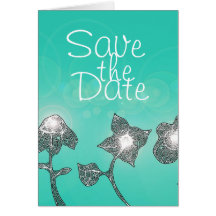 Les fleurs rougeoyantes, turquoise, font gagner la carte de vœux