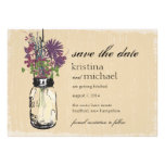 Les fleurs sauvages de pot et d'automne de maçon f invitations