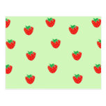 Les fraises monnayent le vert carte postale