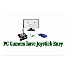 Les Gamers de PC ont le carte de visite d'envie de