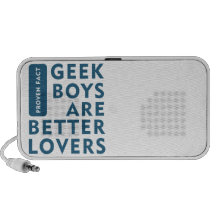 Les garçons de geek sont de meilleurs amants haut-parleurs notebook