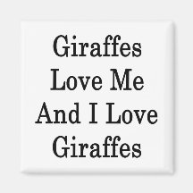 Les girafes m'aiment et j'aime des girafes aimant