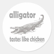 LES GOÛTS D'ALLIGATOR AIMENT LE POULET ADHÉSIF ROND