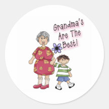Les grand-mamans sont le meilleur autocollants ronds