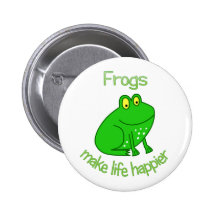 Les grenouilles rendent la vie plus heureuse badges
