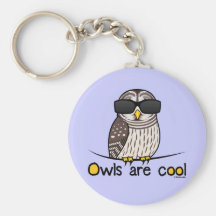 Les hiboux sont frais ! porte-clef
