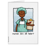 les infirmières sont tout le coeur carte de vœux