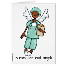 les infirmières sont vrais angels3 cartes de vœux