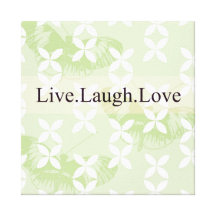 Les inspirations de papillon vivent amour de rire toiles tendues