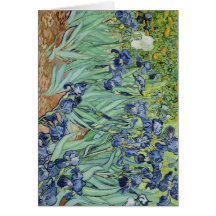 Les iris de Van Gogh Carte De Vœux