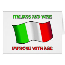 Les Italiens et le vin, s'améliorent avec l'âge Carte De Vœux