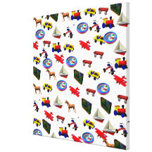 Les jouets ont enveloppé la toile 24x24 " toile tendue