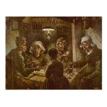 Les mangeurs de pomme de terre, Van Gogh, impressi Cartes Postales