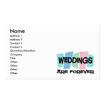 Les mariages sont Forever Cartes De Visite Professionnelles