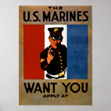 Les marines vous veulent ! affiche